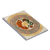 フェニックスとドラゴンのダブルハピネスのシンボル ノートブック (右側)