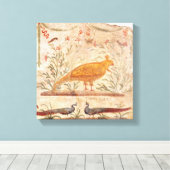 フェニックスと碑文を描いた熱宝塔 キャンバスプリント (インサイチュ (ウッドフロア))