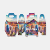 フェニックスのスカイライン抽象アート フェイバーボックス (折り畳みなし)