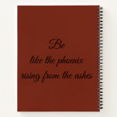 フェニックスのスパイラルノートのように ノートブック (裏面)