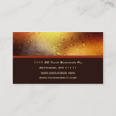 フェニックスのレトロの火のカスタムな名刺 名刺 (裏面)