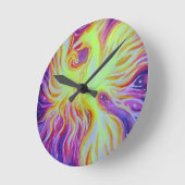 フェニックスの台頭 ラウンド壁時計 (傾斜)