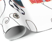 フェニックスの女性、アールデコの美しいファッション衣装 ラッピングペーパー (ロールコーナー)