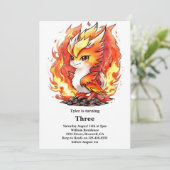 フェニックスの子供の誕生日招待状 招待状 (スタンド正面)