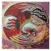 フェニックスの復活：人生の炎から立ち上がる タイル (正面)