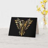 フェニックスの昇順グリーティングカード カード (黄色い花)