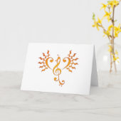 フェニックスの歌の挨拶状 カード (黄色い花)