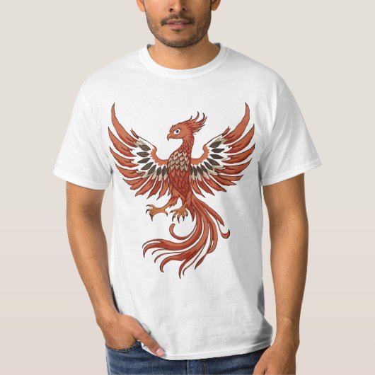フェニックスの炎の紋章 Tシャツ (正面)