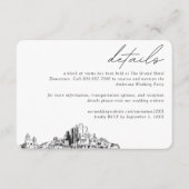 フェニックスの結婚式用ホホテル部屋ブロック詳細 エンクロージャーカード (正面)