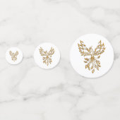 フェニックスの飛パーソナライズされた行 コンフェッティ (裏面)