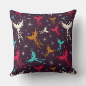 フェニックスの鳥の姿パターン クッション (裏面)