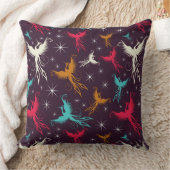 フェニックスの鳥の姿パターン クッション (ブランケット)