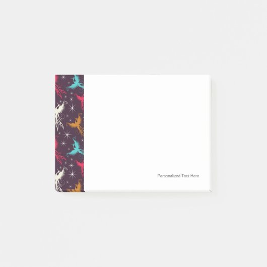 フェニックスの鳥の姿パターン ポストイット (正面)