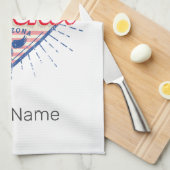 フェニックスアゾ統一されたナ州スカイラインヴィンテージUSA キッチンタオル (四つ折り)