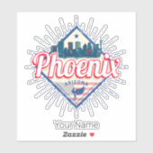 フェニックスアゾ統一されたナ州スカイラインヴィンテージUSA シール (シート)