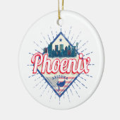 フェニックスアゾ統一されたナ州スカイラインヴィンテージUSA セラミックオーナメント (左)