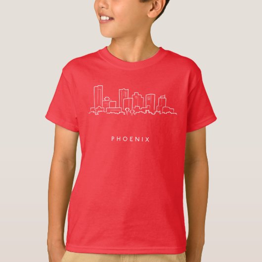 フェニックスアリゾナのスカイライン Tシャツ (正面)