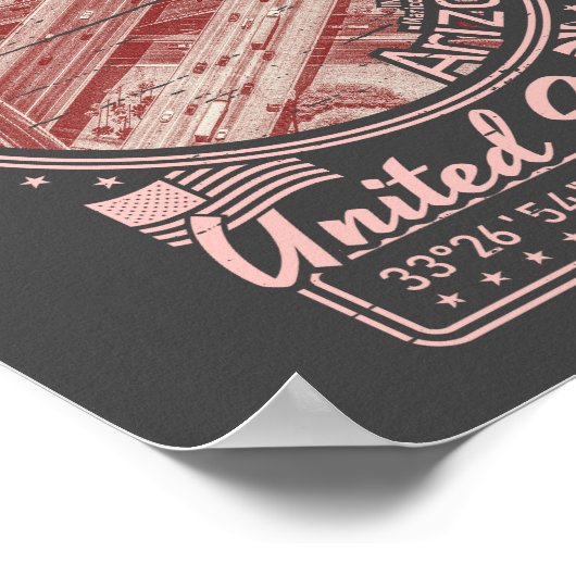 フェニックスアリゾナの街 – フェニックスシティハイウェイ ポスター (角)