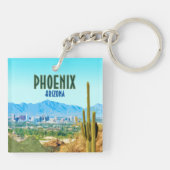 フェニックスアリゾナシティサボスアンドマウンテンヴィンテージ キーホルダー (裏面)