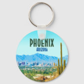 フェニックスアリゾナシティサボスアンドマウンテンヴィンテージ キーホルダー (正面)