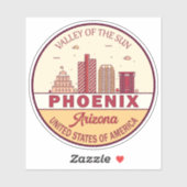 フェニックスアリゾナシティスカイラインエンブレム シール (シート)