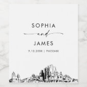 フェニックスアリゾナスカイライン ワインラベル (シングルラベル)