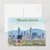 フェニックスアリゾナスカイラインinデイタイムヴィンテージペイント ポストカード (正面/裏面)