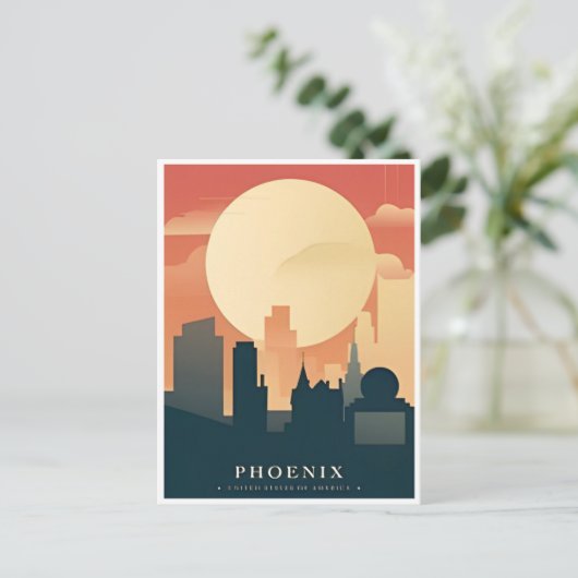フェニックスアリゾナヴィンテージトラベルシティサボテン ポストカード (スタンド正面)