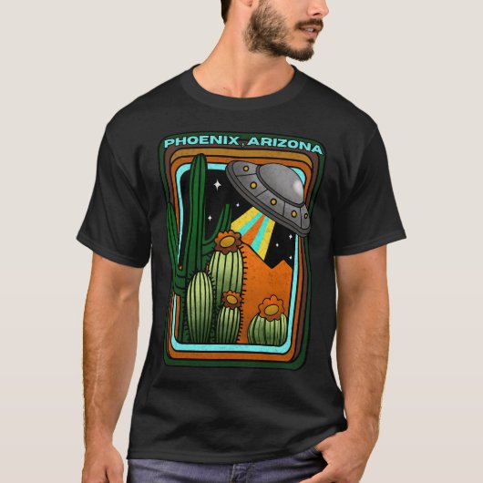 フェニックスアリゾナ砂漠Ufo体験 Tシャツ (正面)