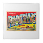 フェニックスアリゾナAZヴィンテージ大文字葉書1 タイル (正面)