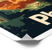 フェニックスアリゾナUSアートヴィンテージトラベルイラストレーション ポスター (角)