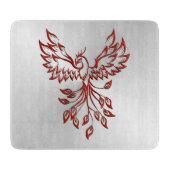 フェニックスガラスの銀色の飛行 カッティングボード (正面)