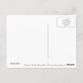 フェニックスサンバードウーマン女神ファンタジーシュルレアリズム ポストカード (裏面)