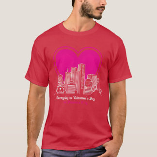 フェニックスシティのバレンタインデー レトロ Tシャツ
