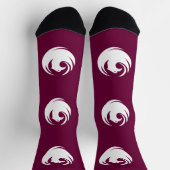 フェニックスシティの旗を持つ女性用靴下 ソックス (上部)