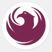 フェニックスシティアリゾナ州旗 ラウンドシール (正面)