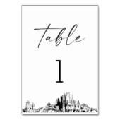 フェニックススカイラインテーブル番号3.5x5カード テーブルナンバー (裏面)