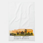 フェニックススカイラインマップ座標 キッチンタオル (縦)