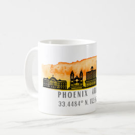 フェニックススカイラインマップ座標 コーヒーマグカップ