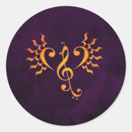 フェニックスソングステッカー ラウンドシール