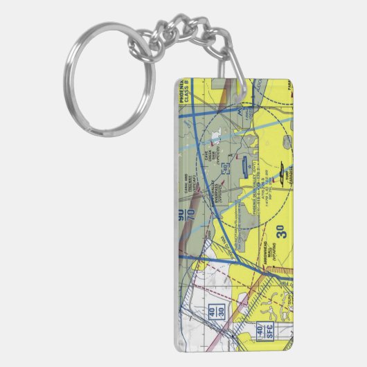 フェニックスディアバレー空港図/タクシー図 キーホルダー (正面左)