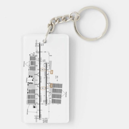 フェニックスディアバレー空港図/タクシー図 キーホルダー (裏面)