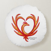 フェニックスハート、MeWarriorWoman on Twitch ラウンドクッション (裏面)