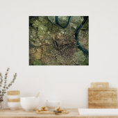 フェニックスビルモンクレア1937航空地図PA ポスター (キッチン)