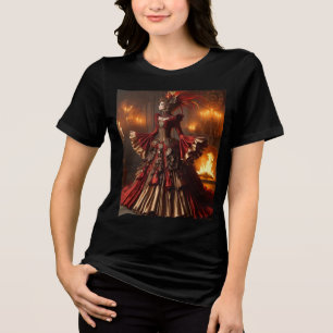 フェニックスファイアクイーンステームパンク産業ビクトリアン産業 トライブレンドTシャツ