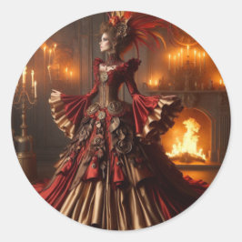 フェニックスファイアクイーンステームパンク産業ビクトリアン産業 ラウンドシール