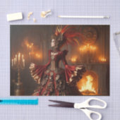 フェニックスファイアクイーンステームパンク産業ビクトリアン産業 薄葉紙 (クラフト)