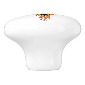 フェニックスファイアバードの部族の炎 セラミックノブ (側面)