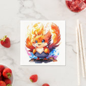 フェニックスファイアバード子供の誕生日 スタンダードカクテルナプキン (インサイチュ)