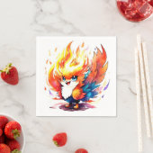 フェニックスファイアバード子供の誕生日 スタンダードカクテルナプキン (インサイチュ)